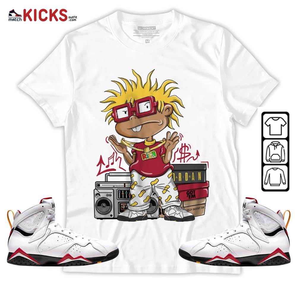 Rich Chuckie Sneaker Shirt Match Cardinal 7s, Jordan 7 Retro Cardinal MKO T-Shirt Rich Chuckie Sneaker Shirt Match Cardinal 7s, Jordan 7 Retro Cardinal MKO T-Shirt