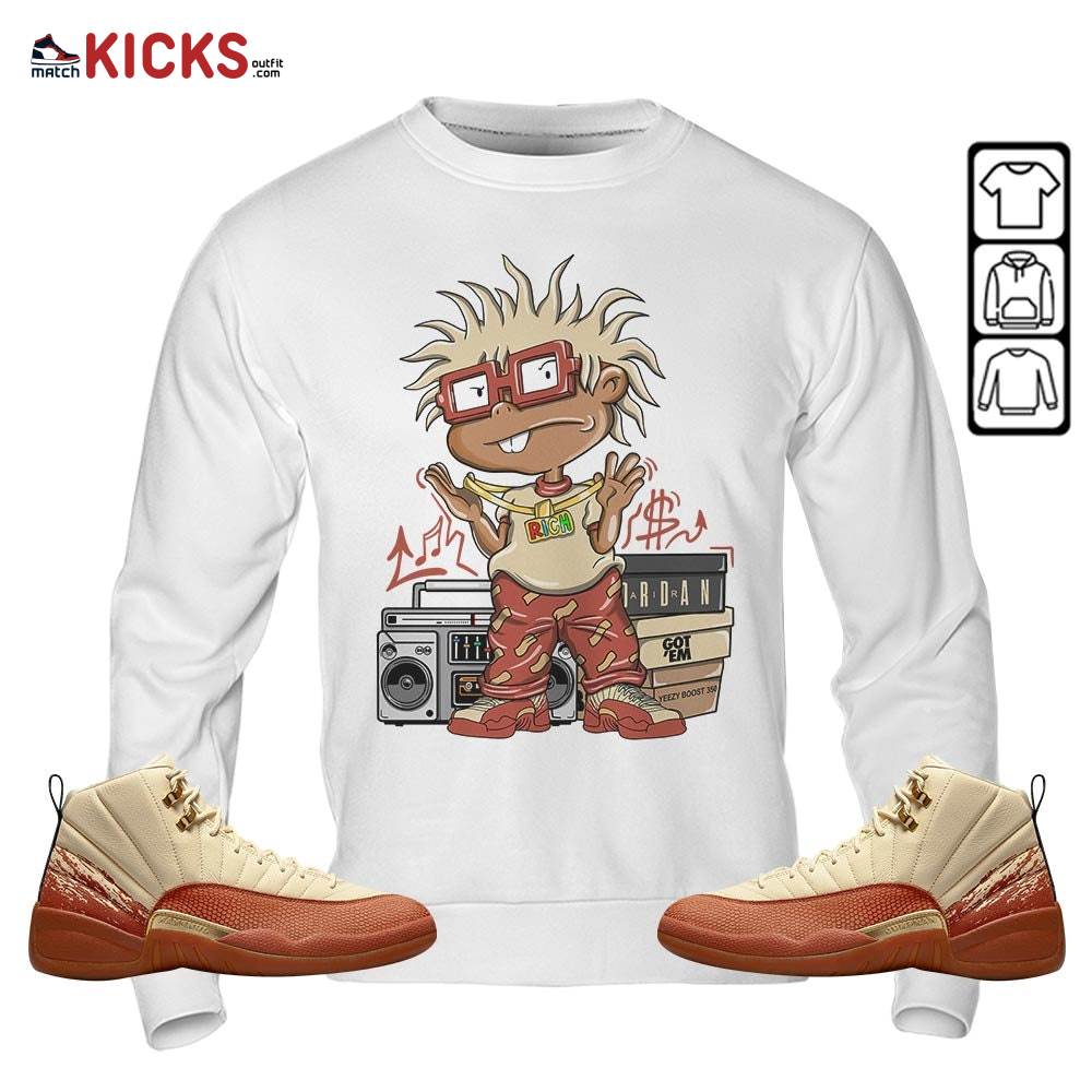 Rich Chuckie Sneaker Shirt Match Eastside Golf 12s, Jordan 12 Retro Eastside Golf MKO Sweatshirt Rich Chuckie Sneaker Shirt Match Eastside Golf 12s, Jordan 12 Retro Eastside Golf MKO Sweatshirt