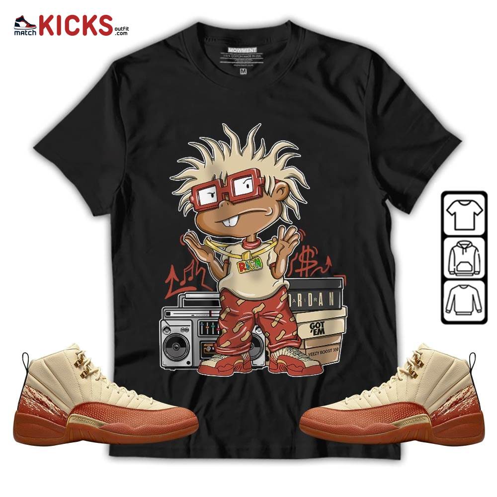 Rich Chuckie Sneaker Shirt Match Eastside Golf 12s, Jordan 12 Retro Eastside Golf MKO T-Shirt