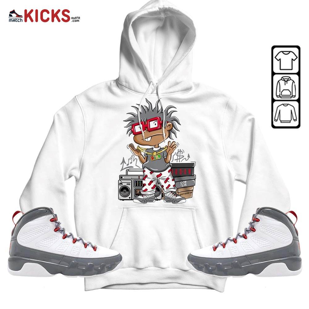 Rich Chuckie Sneaker Shirt Match Fire Red 9s, Jordan 9 Retro Fire Red MKO T-Shirt Rich Chuckie Sneaker Shirt Match Fire Red 9s, Jordan 9 Retro Fire Red MKO T-Shirt