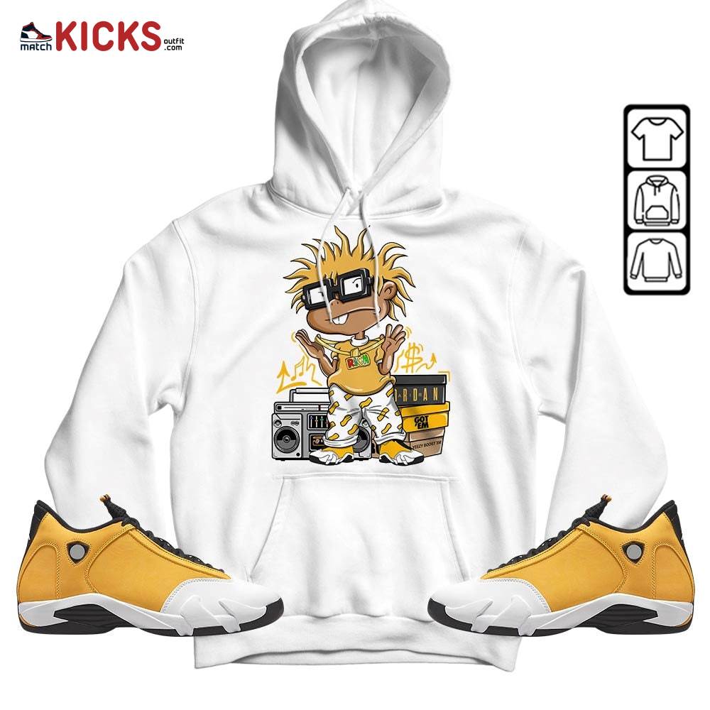Rich Chuckie Sneaker Shirt Match Light Ginger 14s, Jordan 14 Retro Light Ginger MKO Hoodie Rich Chuckie Sneaker Shirt Match Light Ginger 14s, Jordan 14 Retro Light Ginger MKO Hoodie