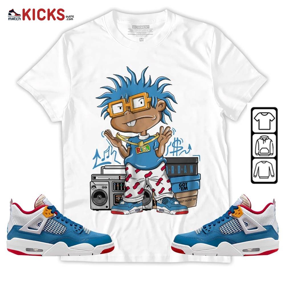 Rich Chuckie Sneaker Shirt Match Messy Room 4s, Jordan 4 GS Messy Room MKO Hoodie