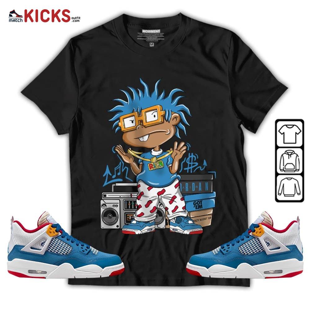 Rich Chuckie Sneaker Shirt Match Messy Room 4s, Jordan 4 GS Messy Room MKO T-Shirt