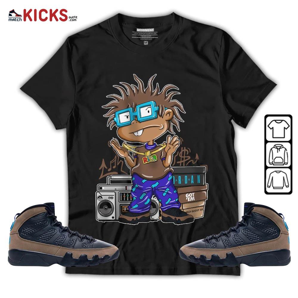 Rich Chuckie Sneaker Shirt Match Olive Concord 9s, Jordan 9 Olive Concord MKO T-Shirt