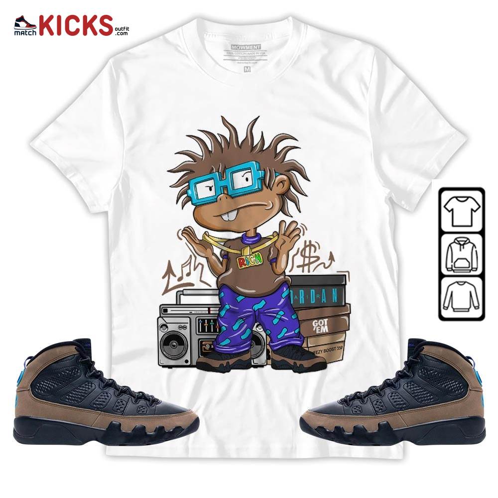 Rich Chuckie Sneaker Shirt Match Olive Concord 9s, Jordan 9 Olive Concord MKO T-Shirt Rich Chuckie Sneaker Shirt Match Olive Concord 9s, Jordan 9 Olive Concord MKO T-Shirt