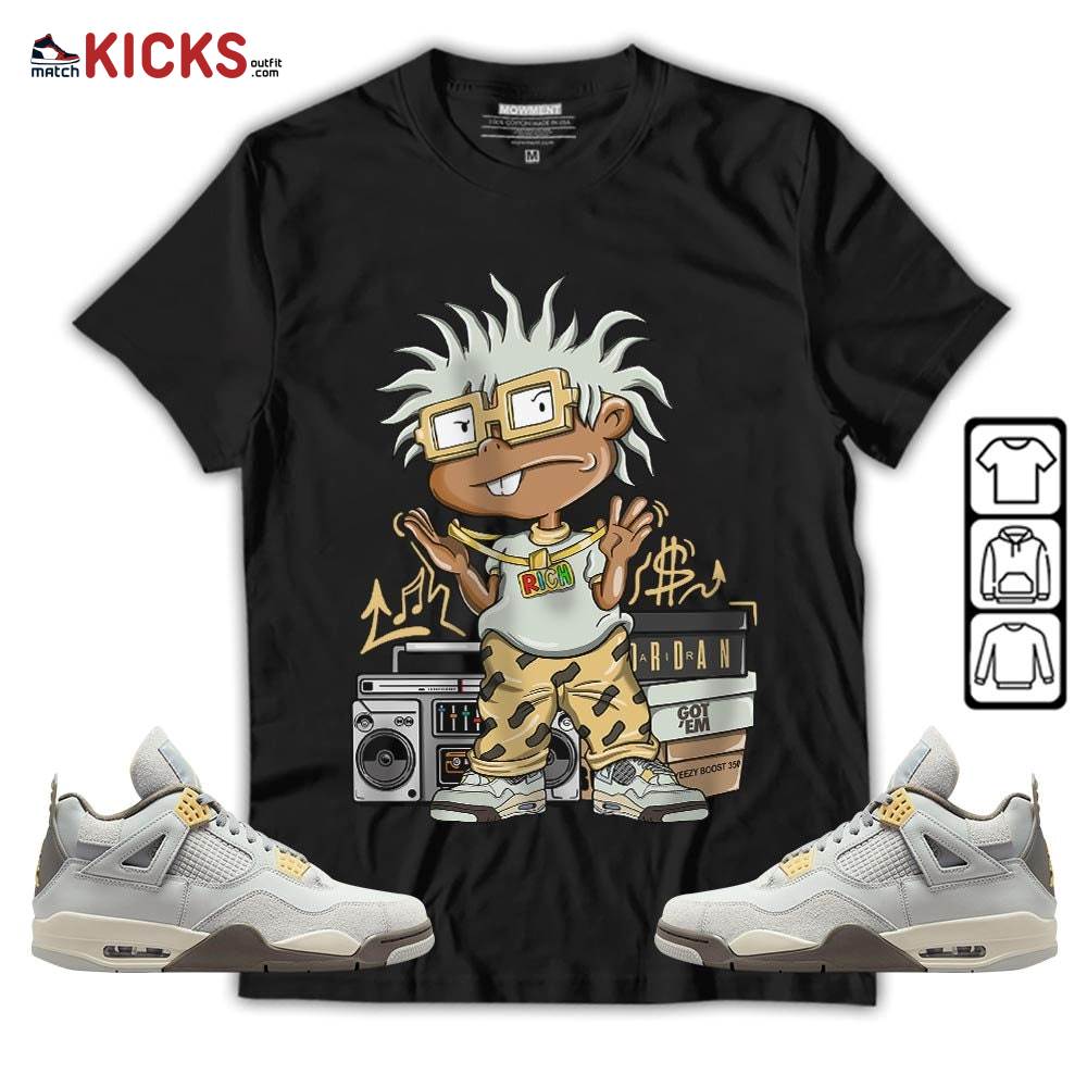 Rich Chuckie Sneaker Shirt Match Retro Craft 4s, Jordan 4 Craft Photon Dust MKO T-Shirt
