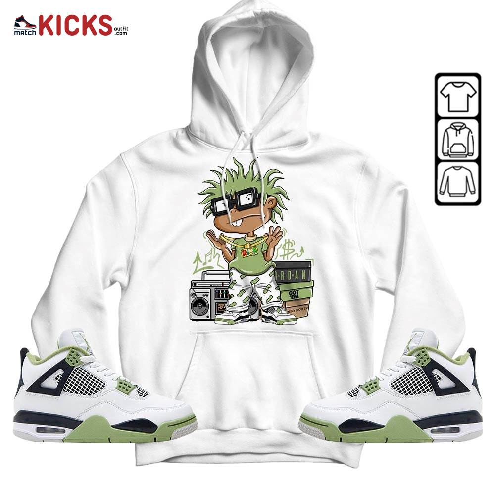Rich Chuckie Sneaker Shirt Match Retro Oil Green 4s, Jordan 4 Oil Green MKO Hoodie Rich Chuckie Sneaker Shirt Match Retro Oil Green 4s, Jordan 4 Oil Green MKO Hoodie