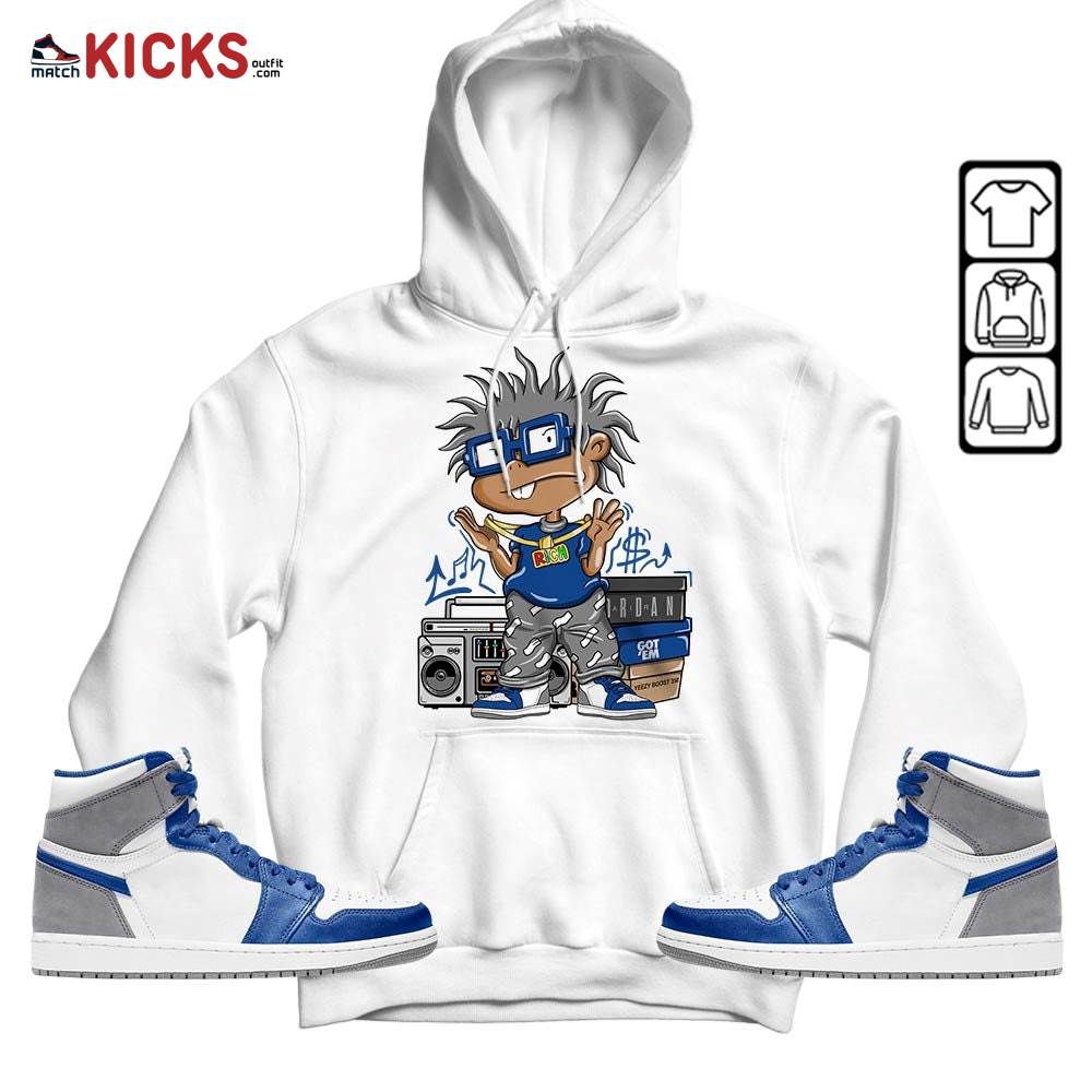 Rich Chuckie Sneaker Shirt Match True Blue 1s, Jordan 1 High OG True Blue MKO Hoodie Rich Chuckie Sneaker Shirt Match True Blue 1s, Jordan 1 High OG True Blue MKO Hoodie