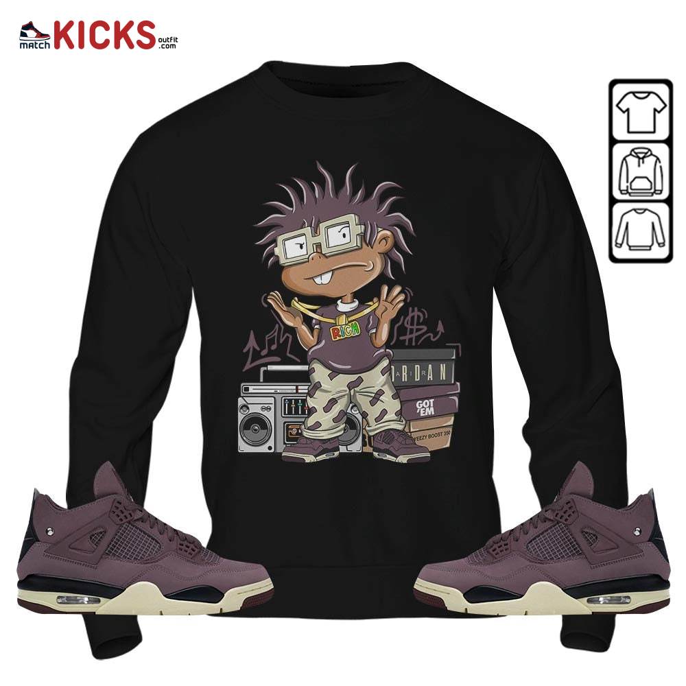 Rich Chuckie Sneaker Shirt Match Violet Ore 4s, Jordan 4 A Ma Maniere Violet Ore MKO T-Shirt Rich Chuckie Sneaker Shirt Match Violet Ore 4s, Jordan 4 A Ma Maniere Violet Ore MKO T-Shirt