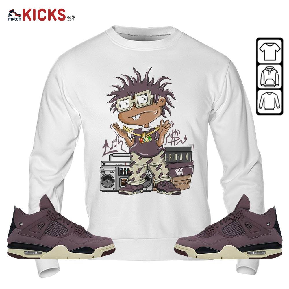 Rich Chuckie Sneaker Shirt Match Violet Ore 4s, Jordan 4 A Ma Maniere Violet Ore MKO T-Shirt Rich Chuckie Sneaker Shirt Match Violet Ore 4s, Jordan 4 A Ma Maniere Violet Ore MKO T-Shirt