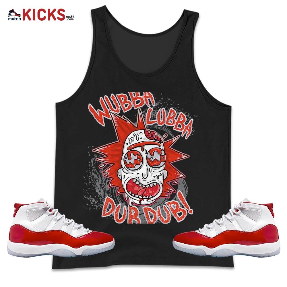 Rick And Drip Halloween 90s Sneaker Shirt Match Cherry 11s, Jordan 11 Retro Cherry MKO Tank Top