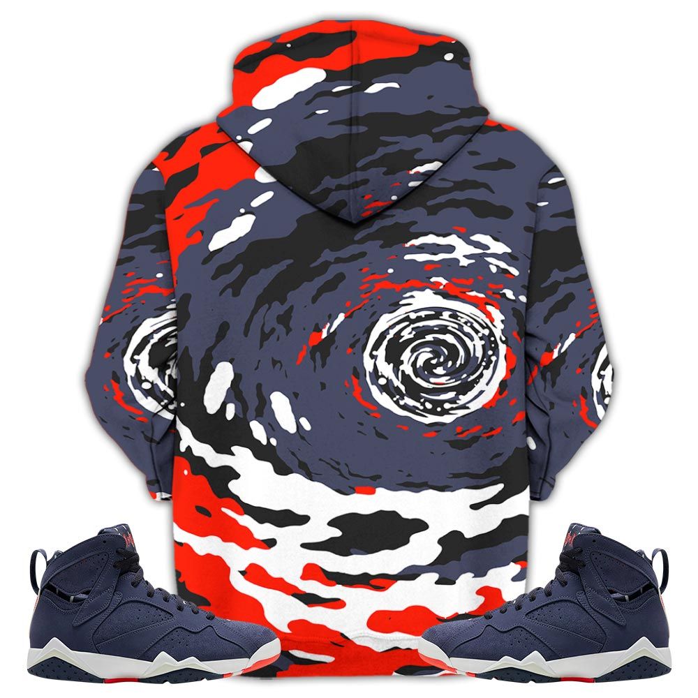 Rick And Drip Rick And Drip Sneaker Shirt Match 7 Neutral Indigo, Jordan 7 Quai 54 Hoodie Sweatshirt Tee All Over Print MKO Shirt