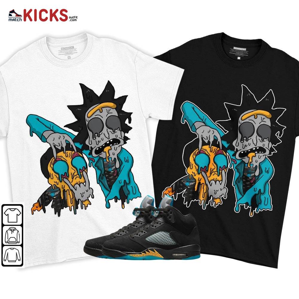 Rick And Drip Sneaker Shirt Match 2023 Retro Aqua 5s, Jordan 5 Aqua MKO T-Shirt Rick And Drip Sneaker Shirt Match 2023 Retro Aqua 5s, Jordan 5 Aqua MKO T-Shirt