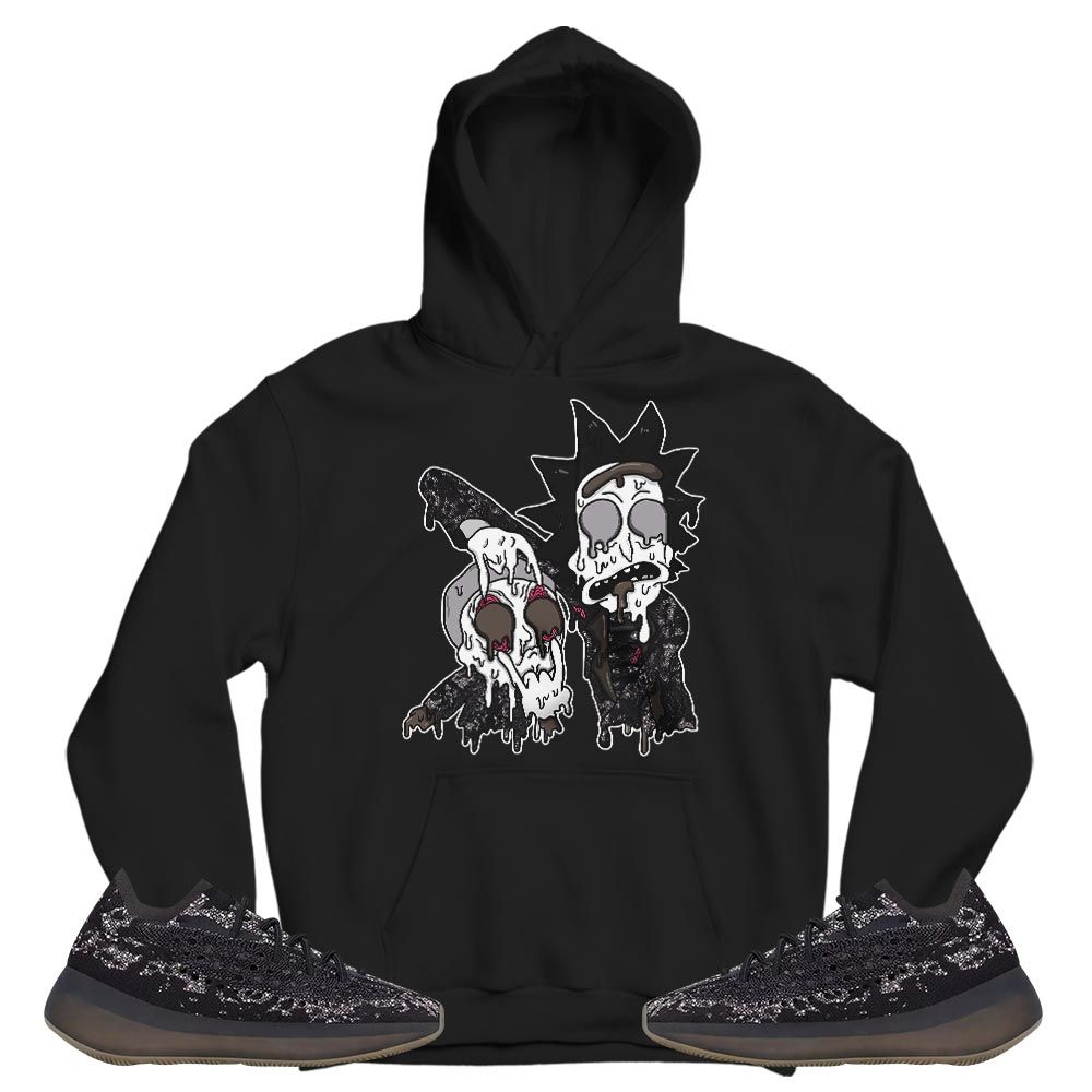 Rick And Drip Sneaker Shirt Match 380 Onyx Non Reflective, Yz Boost 380 Onyx MKO T-Shirt