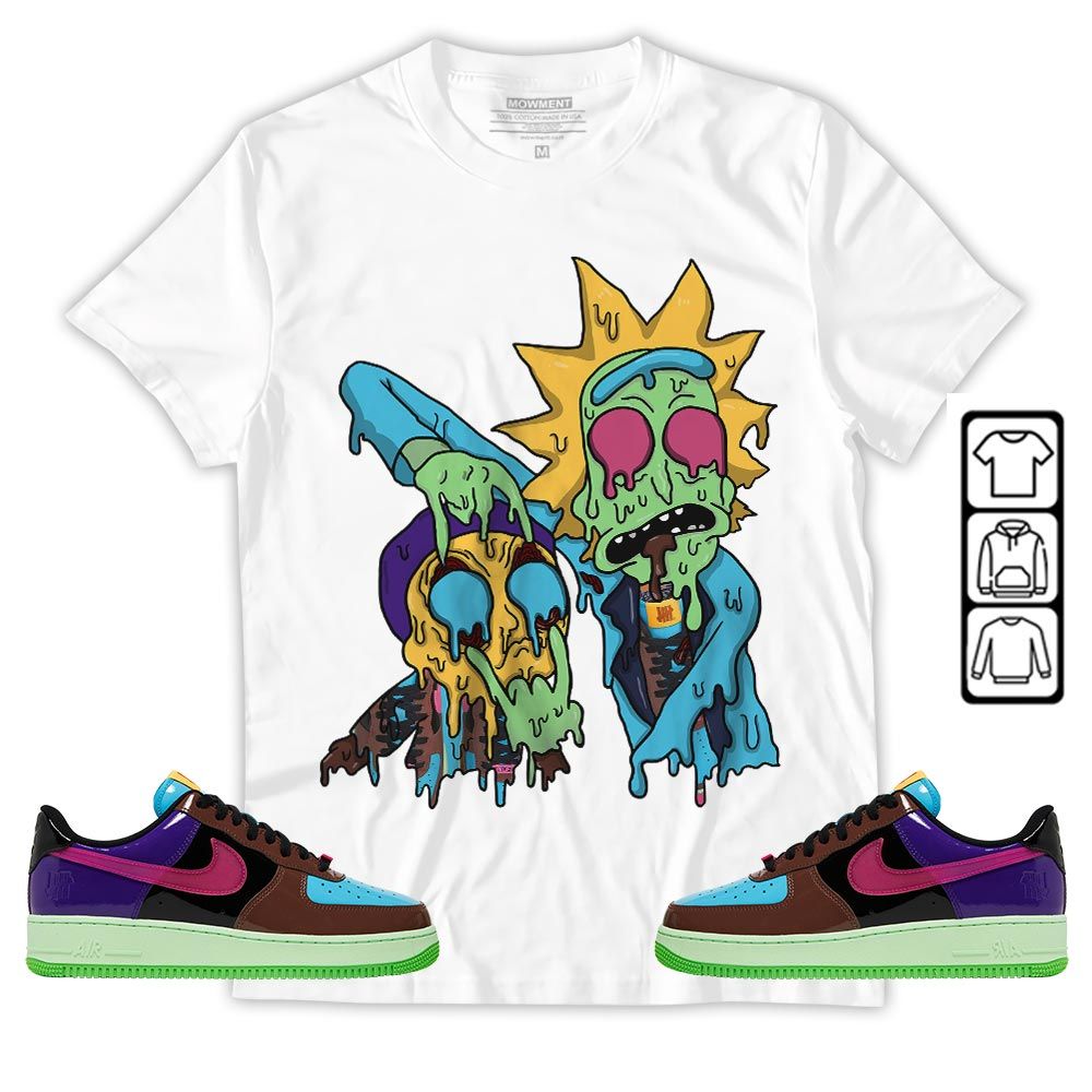 Rick And Drip Sneaker Shirt Match AF 1 Low SP Pink Prime, Air Force 1 Undefeated Pink Prime MKO T-Shirt