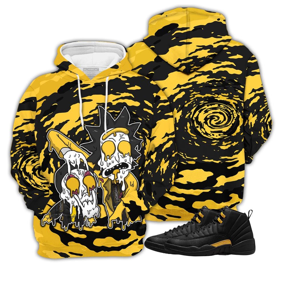 Rick And Drip Sneaker Shirt Match Black Taxi 12S, Jordan 12 Retro Black Taxi Hoodie Sweatshirt Tee All Over Print MKO Shirt Rick And Drip Sneaker Shirt Match Black Taxi 12S, Jordan 12 Retro Black Taxi Hoodie Sweatshirt Tee All Over Print MKO Shirt