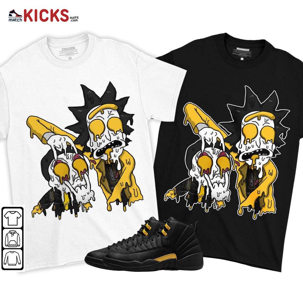 Rick And Drip Sneaker Shirt Match Black Taxi 12s, Jordan 12 Retro Black Taxi MKO T-Shirt Rick And Drip Sneaker Shirt Match Black Taxi 12s, Jordan 12 Retro Black Taxi MKO T-Shirt