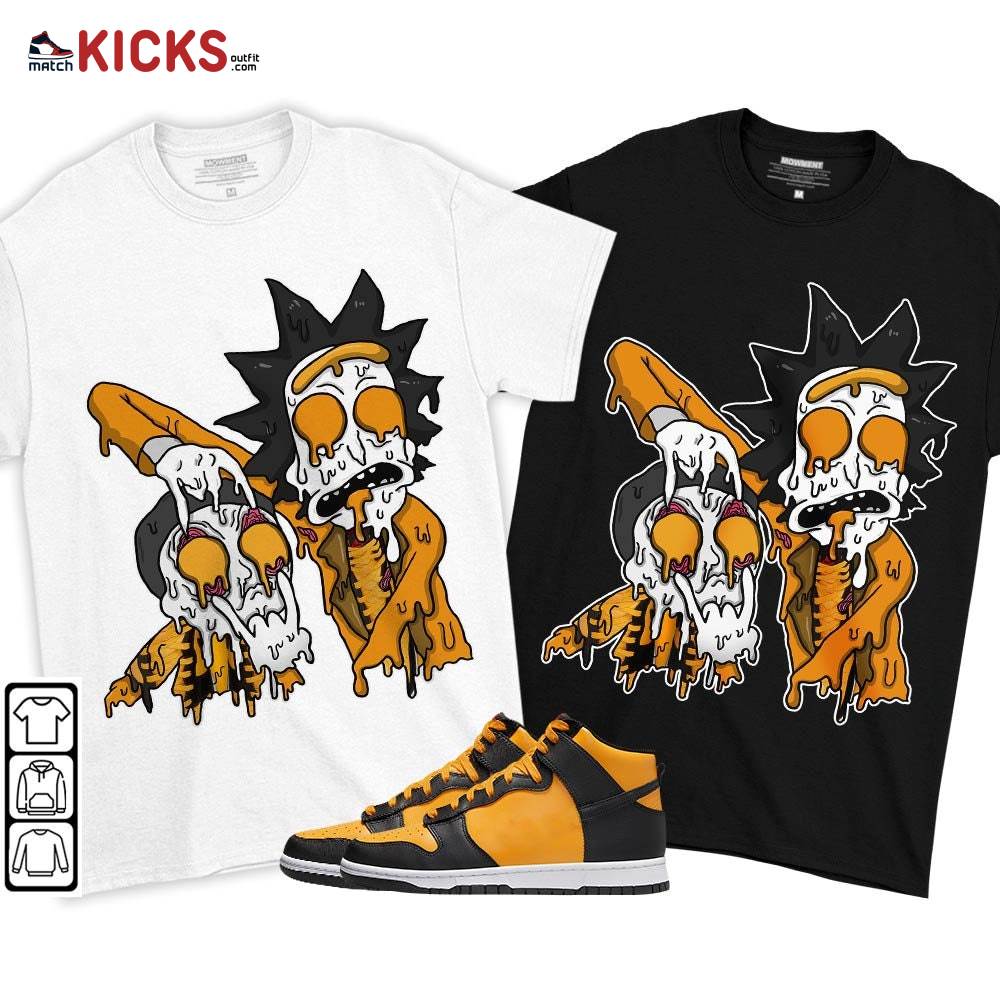 Rick And Drip Sneaker Shirt Match Dunk Reverse Goldenrod, Dunk High Bruce Lee MKO T-Shirt Rick And Drip Sneaker Shirt Match Dunk Reverse Goldenrod, Dunk High Bruce Lee MKO T-Shirt