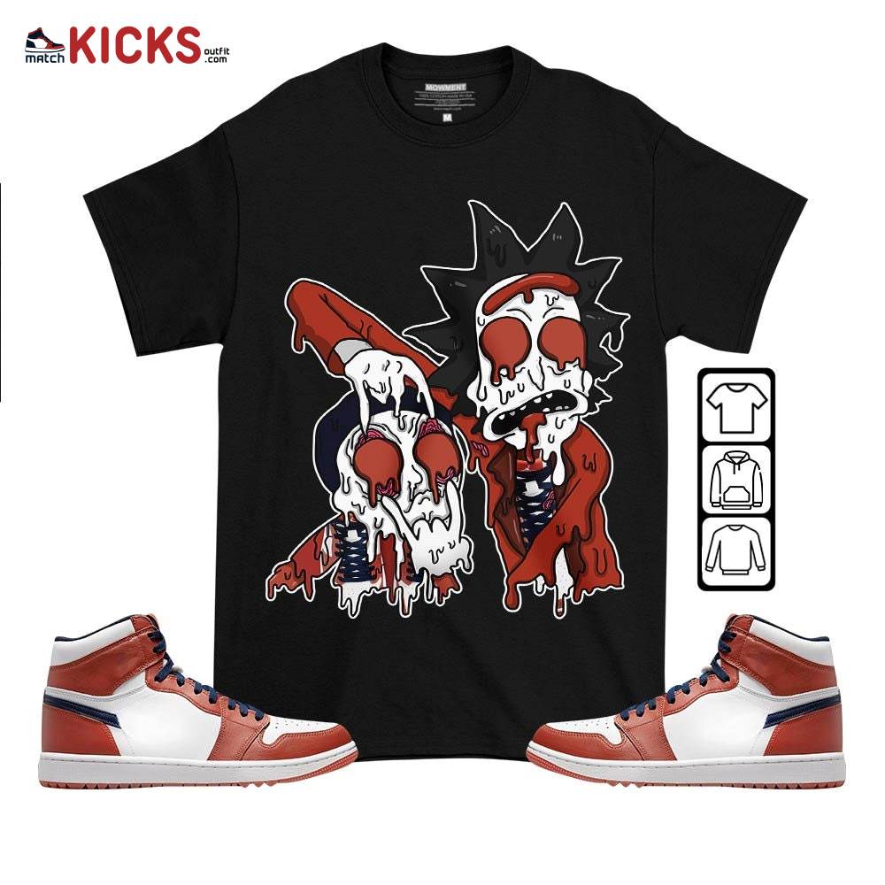 Rick And Drip Sneaker Shirt Match Eastside Golf 1s, Jordan 1 High Eastside Golf MKO T-Shirt