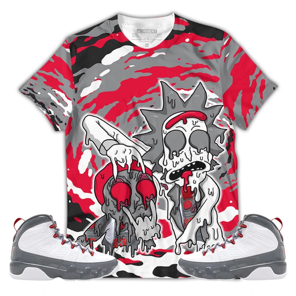 Rick And Drip Sneaker Shirt Match Fire Red 9S, Jordan 9 Retro Fire Red Hoodie Sweatshirt Tee All Over Print MKO Shirt Rick And Drip Sneaker Shirt Match Fire Red 9S, Jordan 9 Retro Fire Red Hoodie Sweatshirt Tee All Over Print MKO Shirt