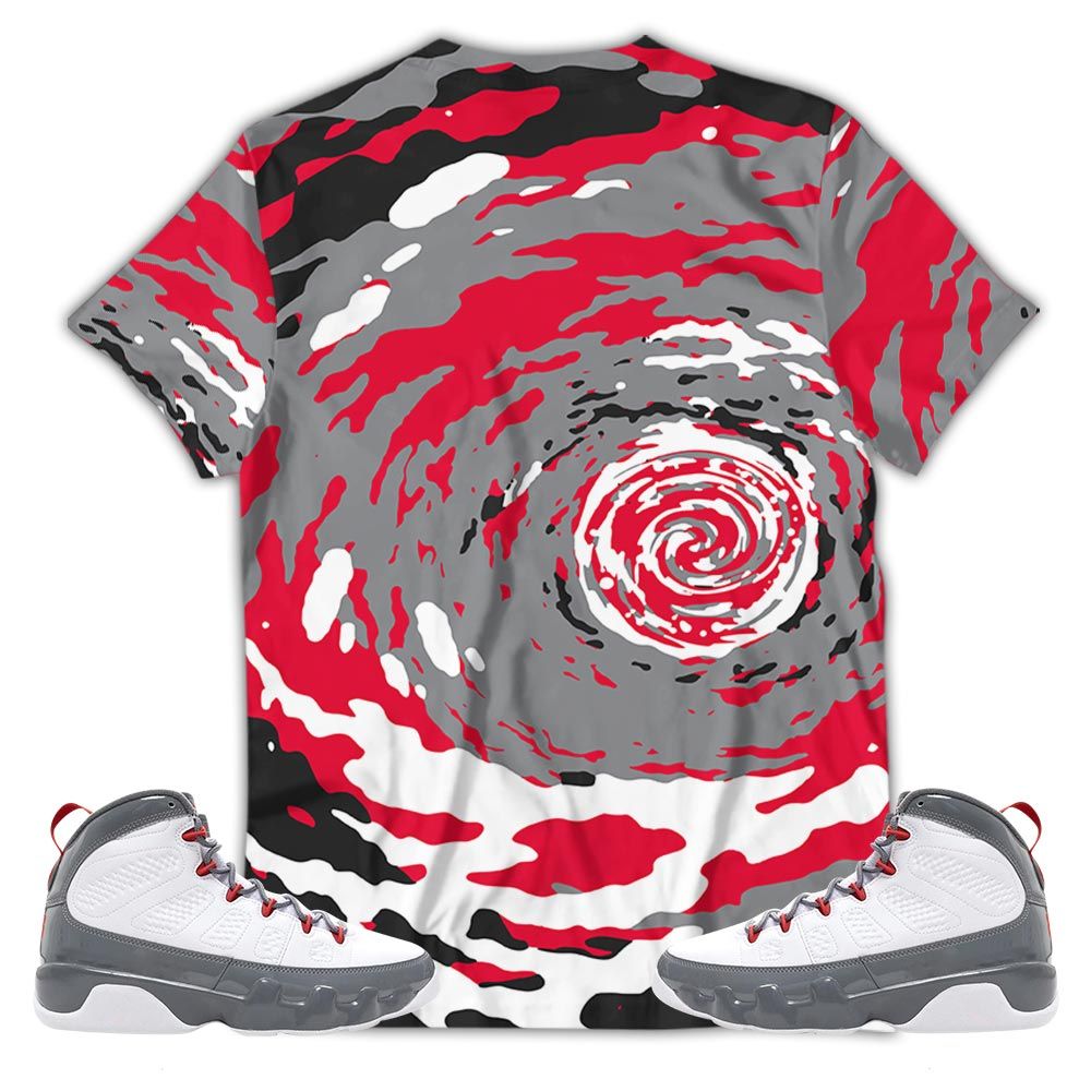 Rick And Drip Sneaker Shirt Match Fire Red 9S, Jordan 9 Retro Fire Red Hoodie Sweatshirt Tee All Over Print MKO Shirt