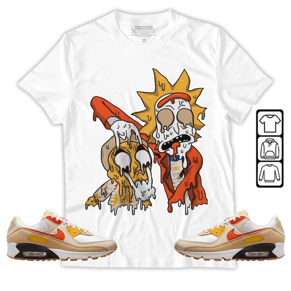 Rick And Drip Sneaker Shirt Match Max 90 Barometer, Air Max 90 Air Pressure MKO Hoodie