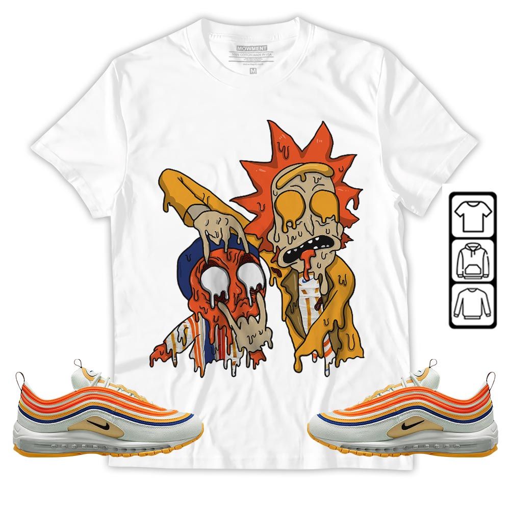 Rick And Drip Sneaker Shirt Match Max 97 Frank Rudy, Air Max 97 SE Air Pressure MKO Hoodie