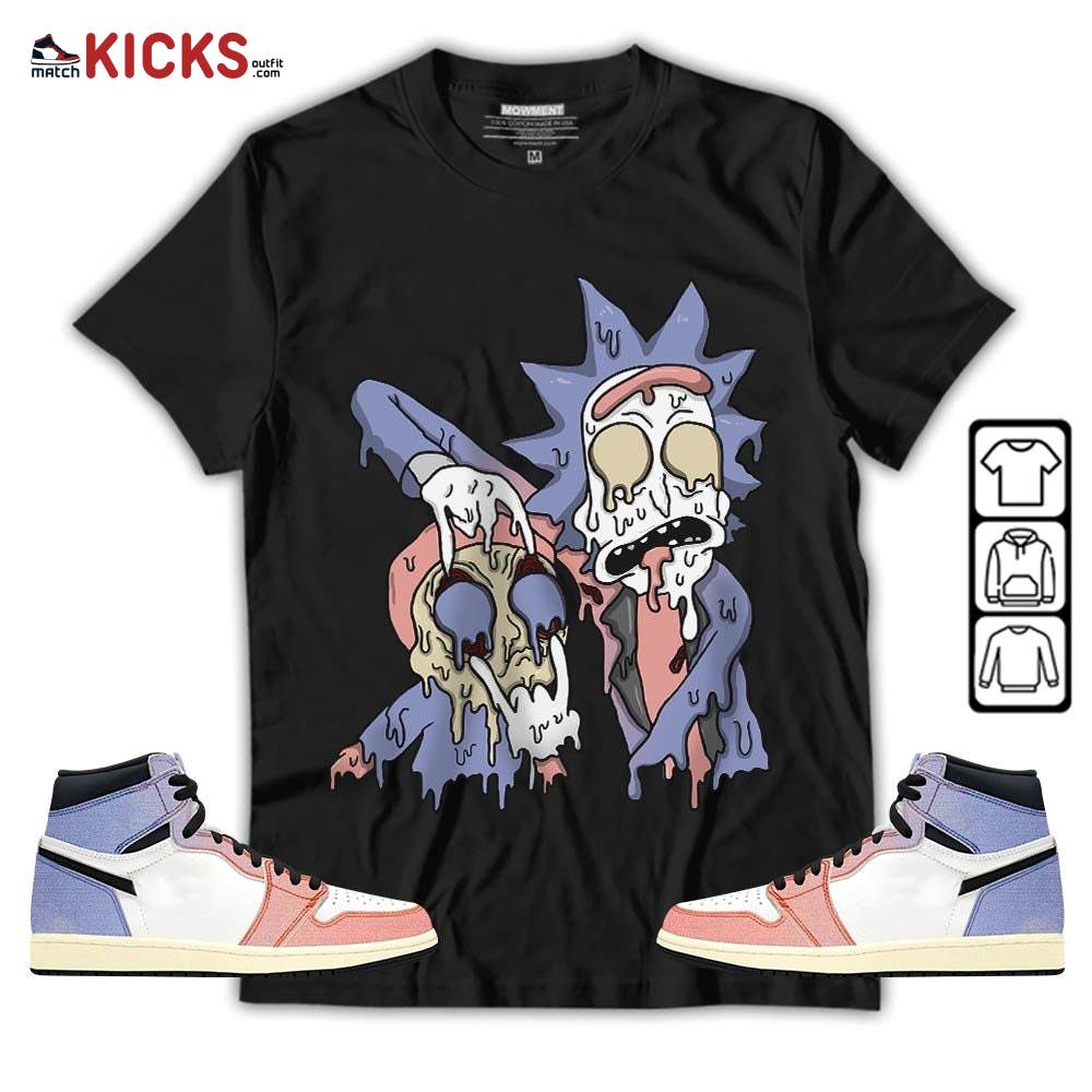 Rick And Drip Sneaker Shirt Match Retro Skyline 1s, Jordan 1 High OG Skyline MKO T-Shirt