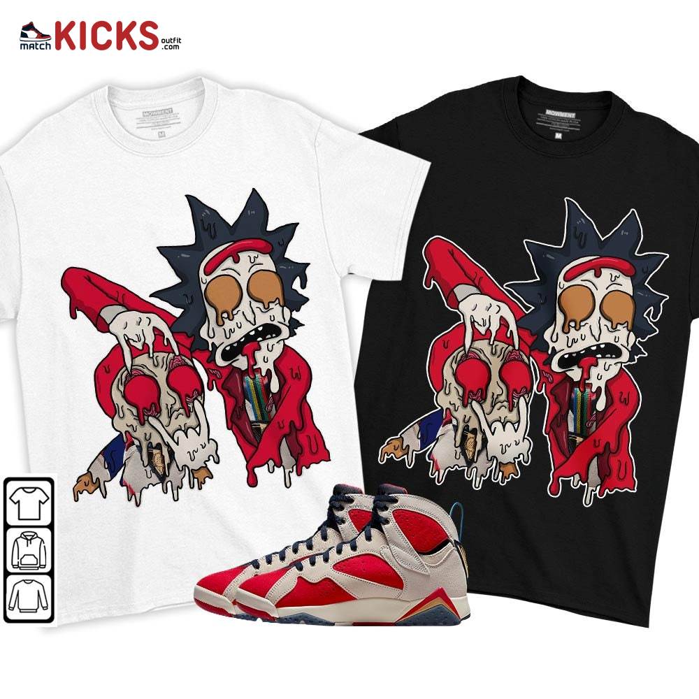 Rick And Drip Sneaker Shirt Match Trophy Room 7s, Jordan 7 Trophy Room MKO T-Shirt