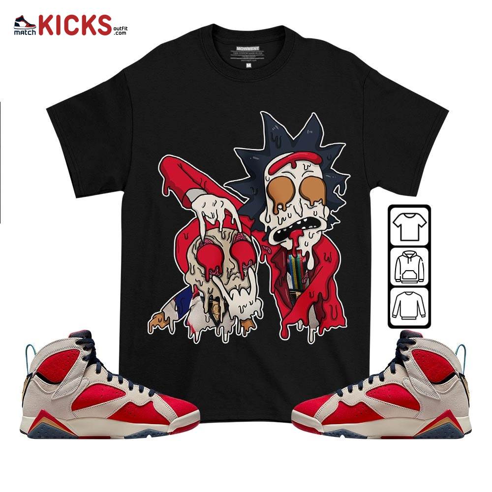 Rick And Drip Sneaker Shirt Match Trophy Room 7s, Jordan 7 Trophy Room MKO T-Shirt