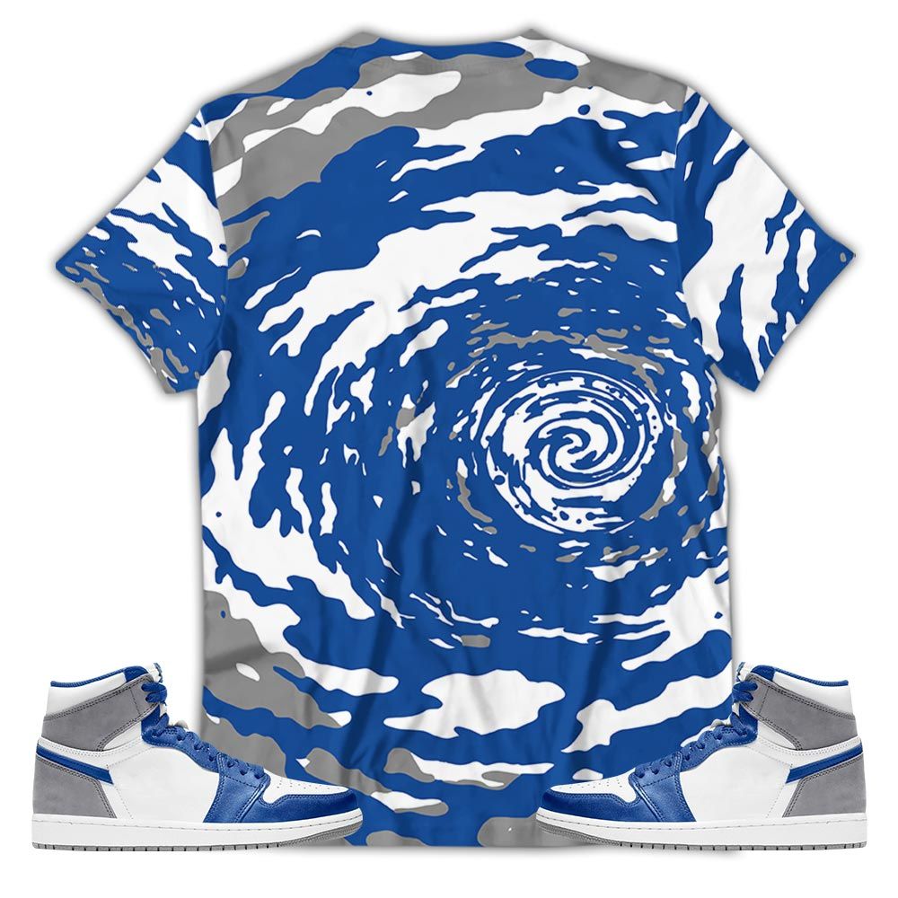 Rick And Drip Sneaker Shirt Match True Blue 1S, Jordan 1 High Og True Blue Hoodie Sweatshirt Tee All Over Print MKO Shirt