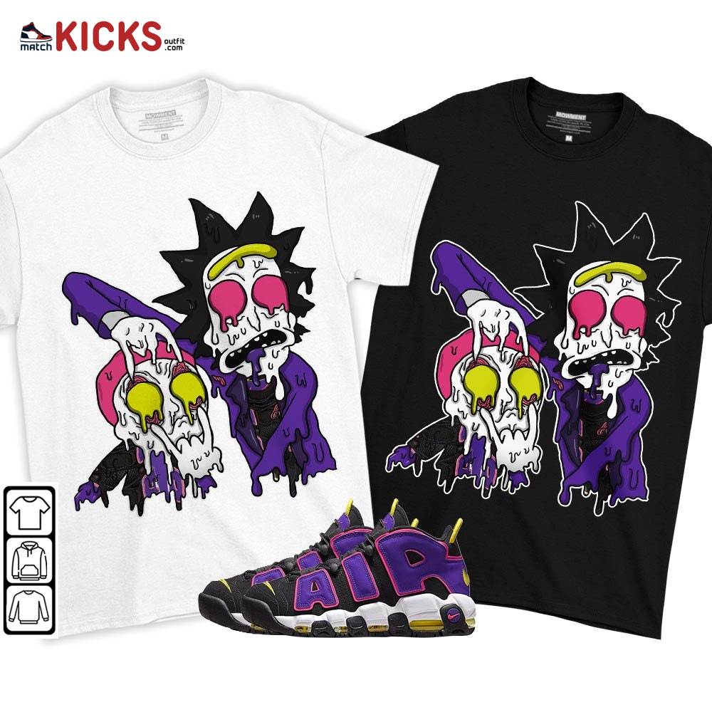 Rick And Drip Sneaker Shirt Match Uptempo Black Multi Color, Air More Uptempo Black Court Purple MKO T-Shirt Rick And Drip Sneaker Shirt Match Uptempo Black Multi Color, Air More Uptempo Black Court Purple MKO T-Shirt