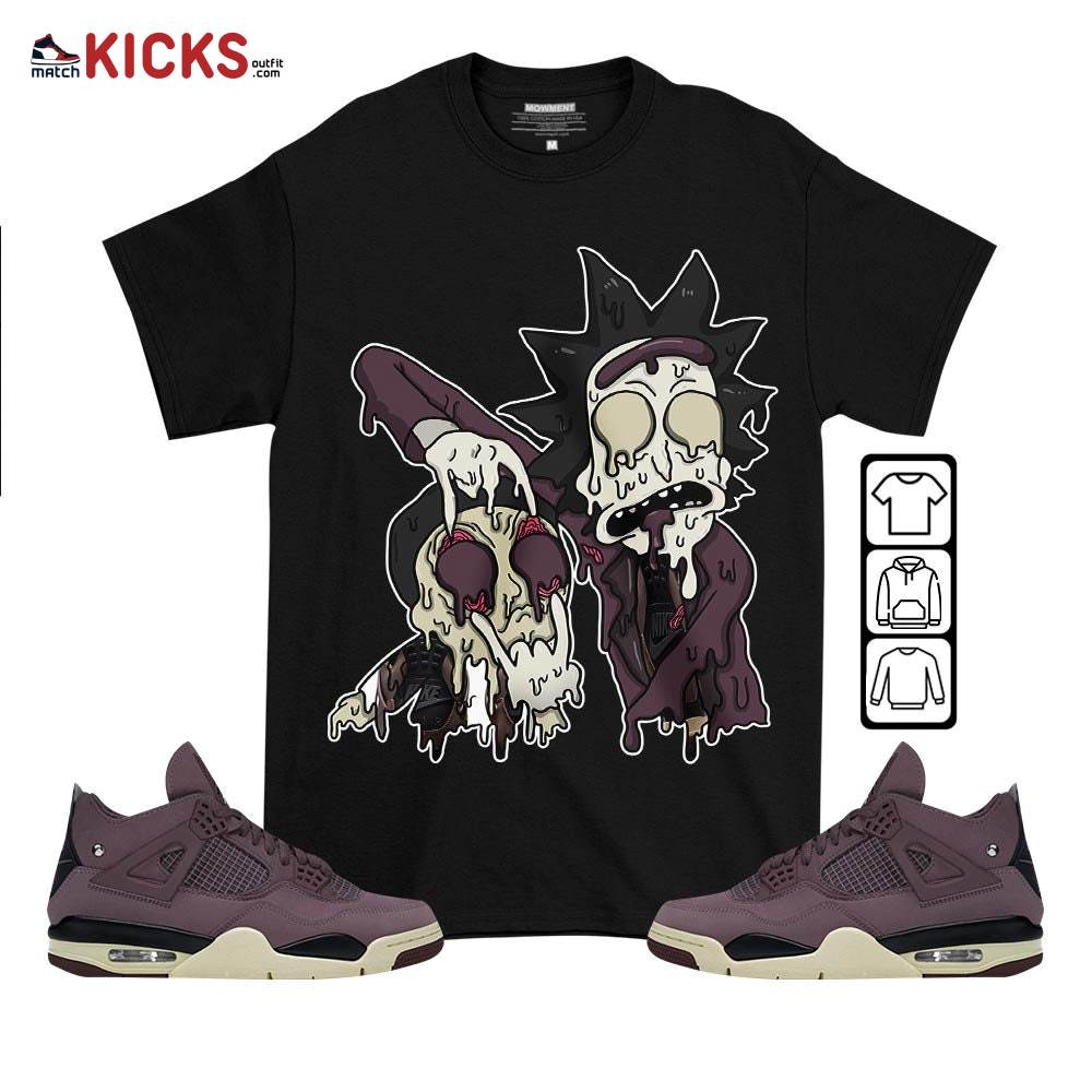 Rick And Drip Sneaker Shirt Match Violet Ore 4s, Jordan 4 A Ma Maniere Violet Ore MKO T-Shirt