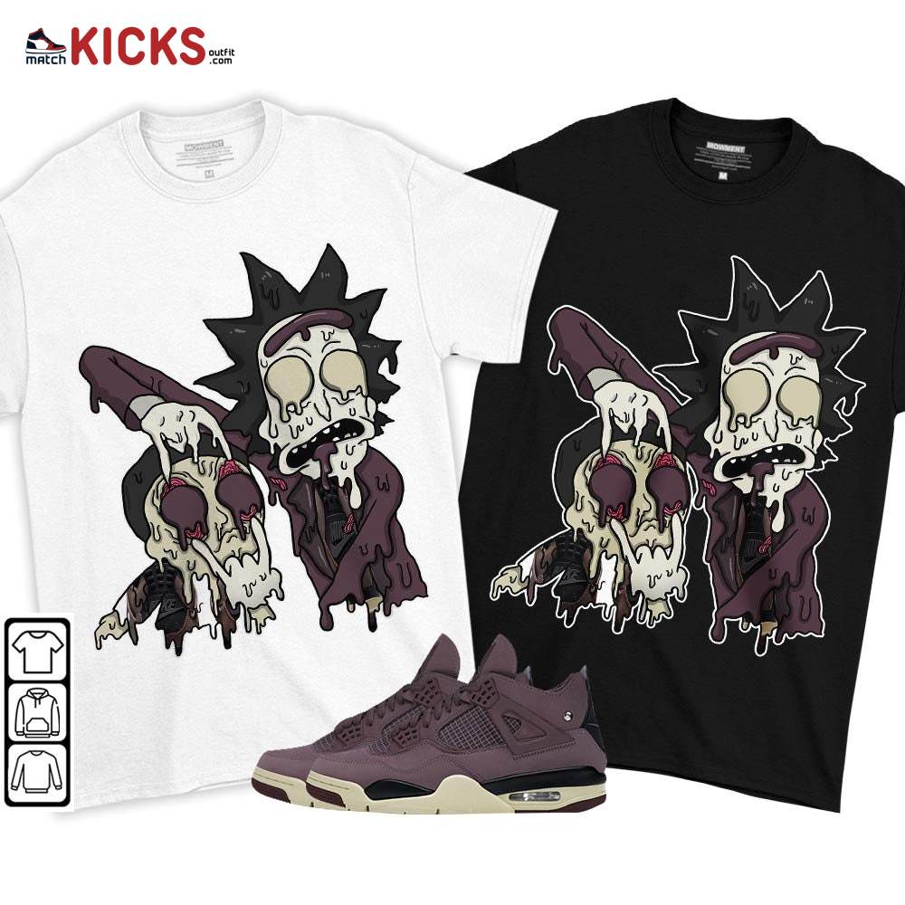 Rick And Drip Sneaker Shirt Match Violet Ore 4s, Jordan 4 A Ma Maniere Violet Ore MKO T-Shirt