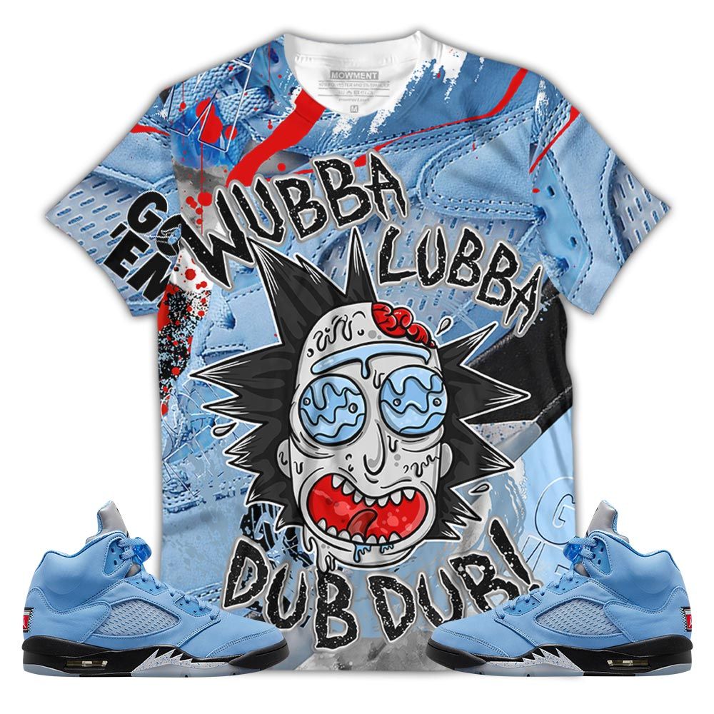 Rick Drip 90s Shoes Sneaker Shirt Match Retro University Blue 5s, Jordan 5 University Blue MKO T-Shirt Rick Drip 90s Shoes Sneaker Shirt Match Retro University Blue 5s, Jordan 5 University Blue MKO T-Shirt