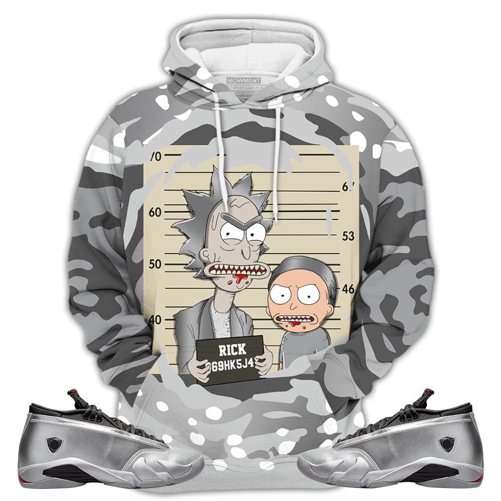 Rick Wanted Sneaker Shirt Match 14 Low Metallic Silver, Jordan 14 Metallic Silver Hoodie Sweatshirt Tee All Over Print MKO Shirt Rick Wanted Sneaker Shirt Match 14 Low Metallic Silver, Jordan 14 Metallic Silver Hoodie Sweatshirt Tee All Over Print MKO Shirt