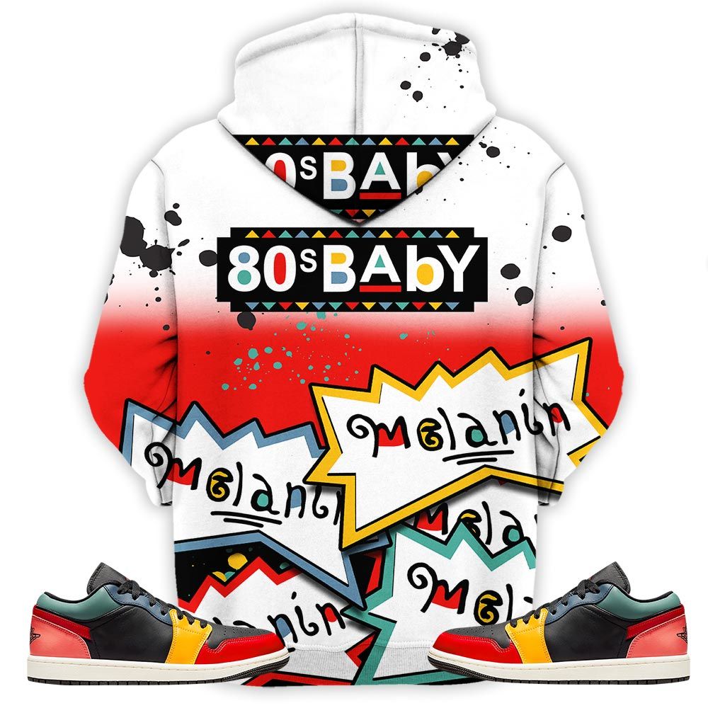 Rugrats 80S Baby Martin Tv Sneaker Shirt Match 1 Se Black Multi Color, Jordan 1 Low Black Fire Red Taxi Hoodie Sweatshirt Tee All Over Print MKO Shirt