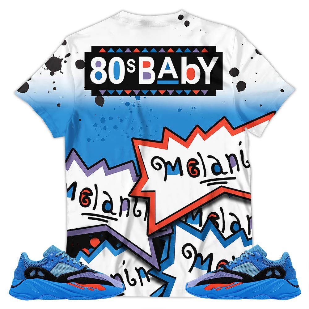 Rugrats 80S Baby Martin Tv Sneaker Shirt Match Boost 700 Hi-Res Blue, Yeezy 700 V1 Hi-Res Blue Hoodie Sweatshirt Tee All Over Print MKO Shirt