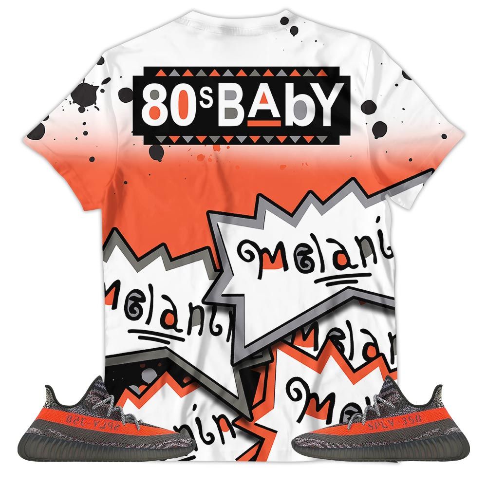 Rugrats 80S Baby Martin Tv Sneaker Shirt Match Boots 350 V2 Dark Beluga, Yeezy 350 V2 Carbon Beluga Hoodie Sweatshirt Tee All Over Print MKO Shirt