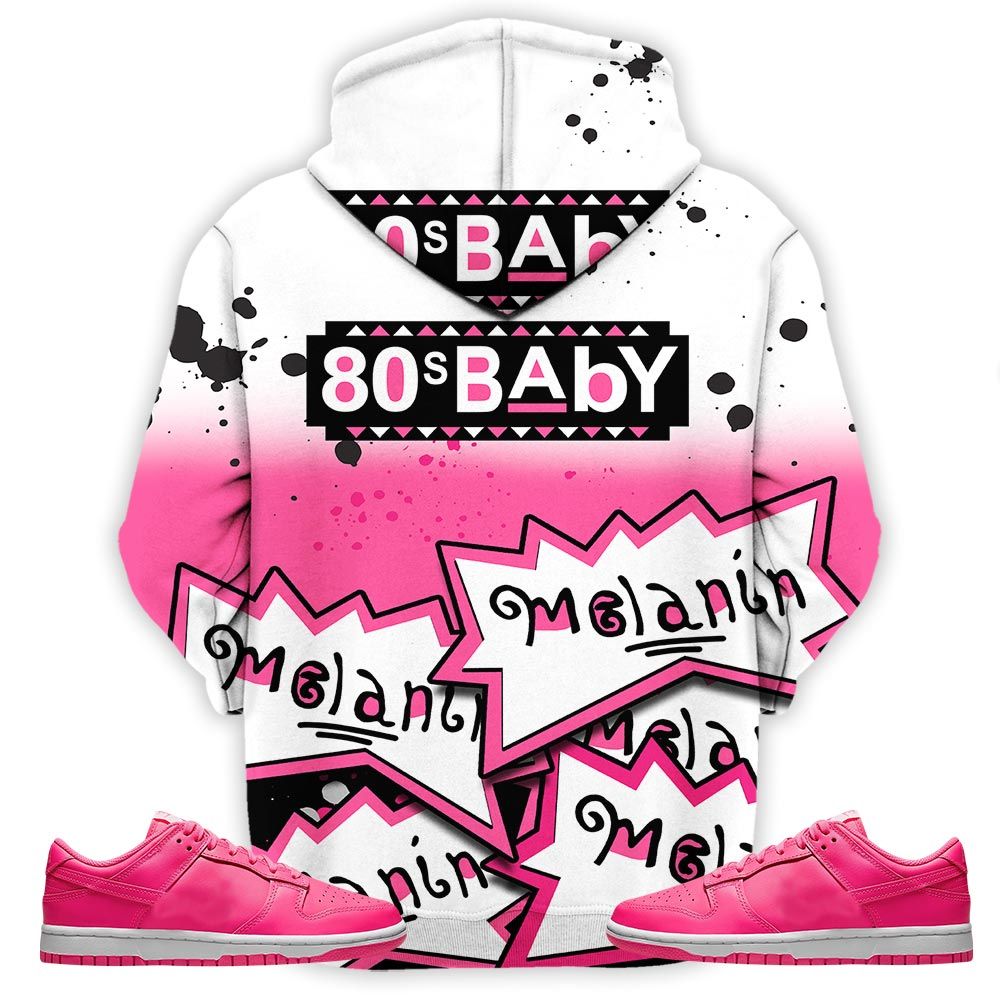 Rugrats 80S Baby Martin Tv Sneaker Shirt Match Dunk Low Hyper Pink, Dunk Low Hot Pink Hoodie Sweatshirt Tee All Over Print MKO Shirt