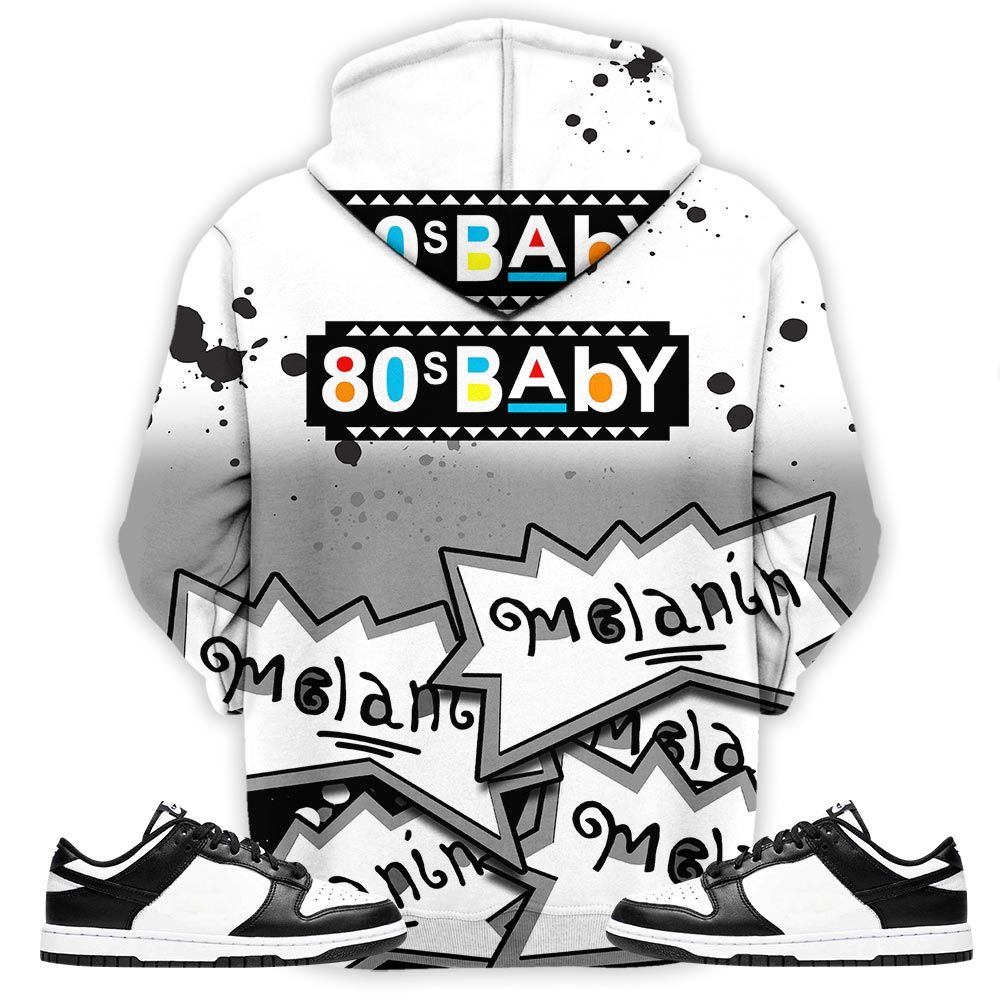 Rugrats 80S Baby Martin Tv Sneaker Shirt Match Dunk Panda Black White, Dunk Low Panda 2022 Hoodie Sweatshirt Tee All Over Print MKO Shirt