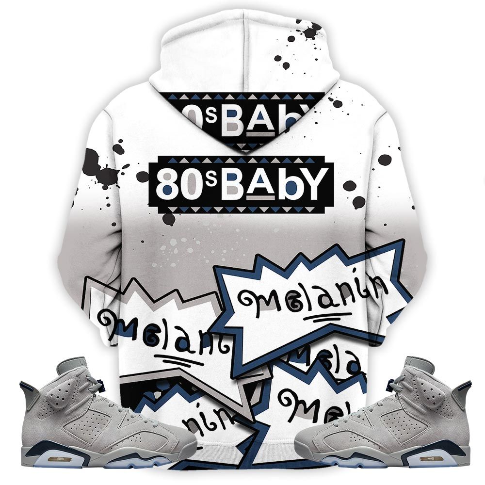 Rugrats 80S Baby Martin Tv Sneaker Shirt Match Georgetown 6S, Jordan 6 Retro Georgetown Hoodie Sweatshirt Tee All Over Print MKO Shirt
