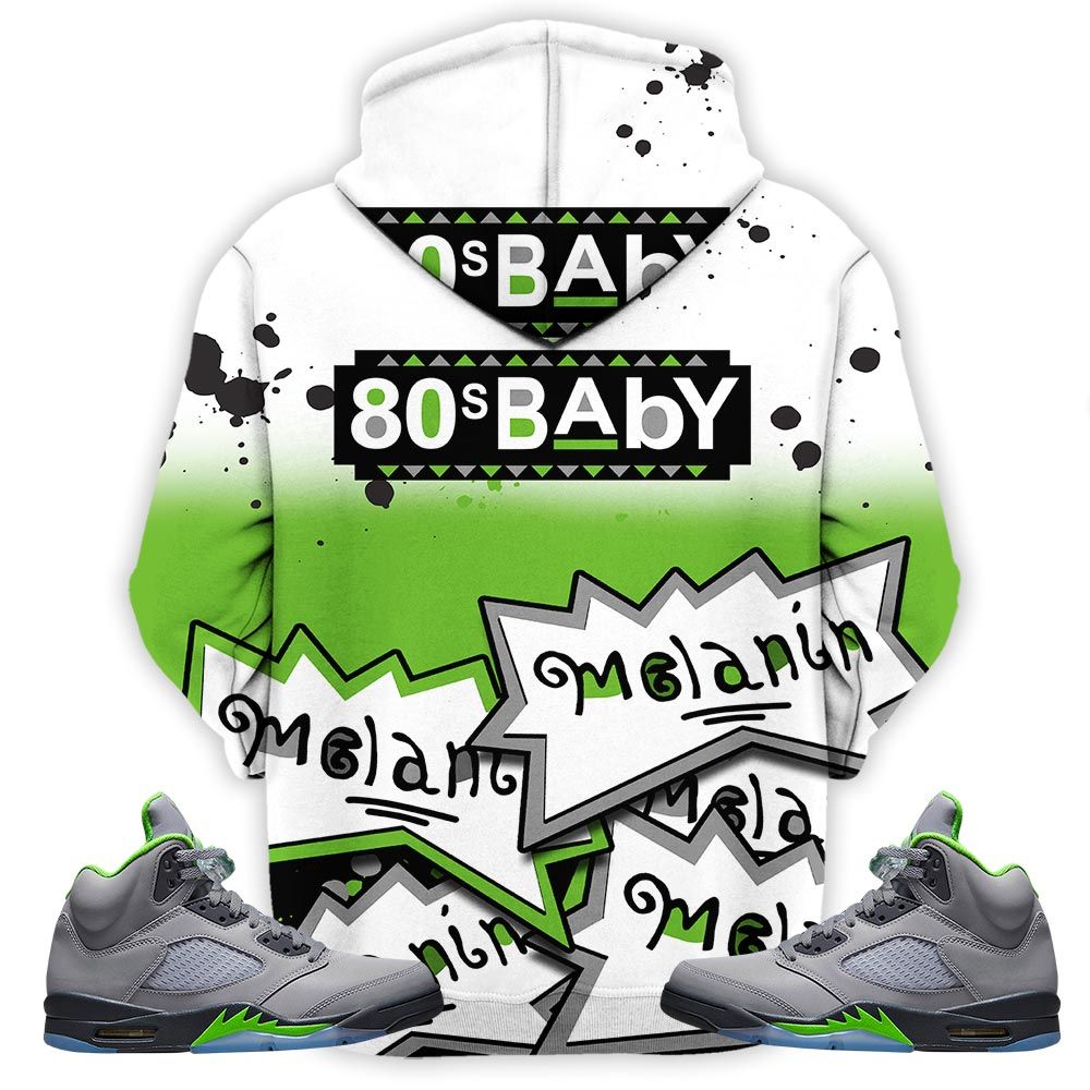 Rugrats 80S Baby Martin Tv Sneaker Shirt Match Green Bean 5S, Jordan 5 Retro Green Bean Hoodie Sweatshirt Tee All Over Print MKO Shirt