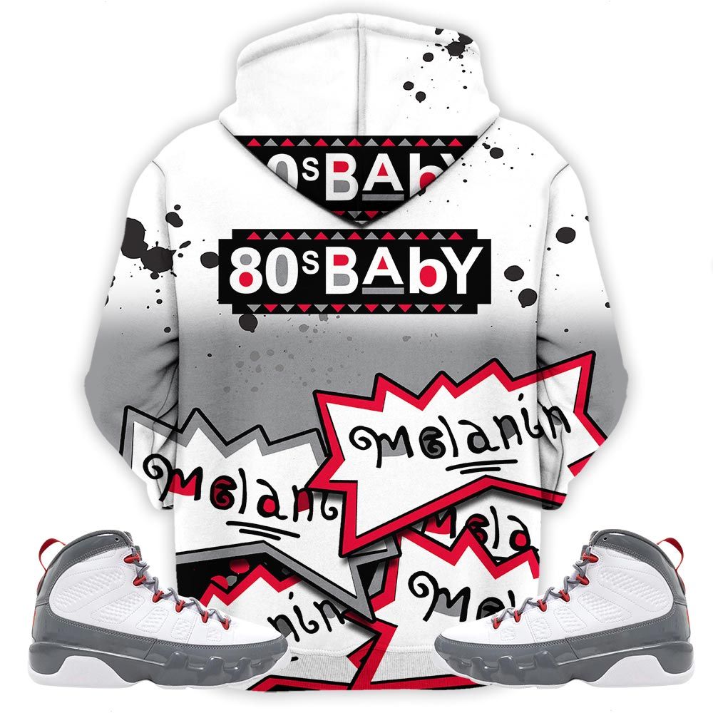 Rugrats 80S Baby Martin Tv Sneaker Shirt Match Grey Fire Red 9S, Jordan 9 Retro Fire Red Hoodie Sweatshirt Tee All Over Print MKO Shirt