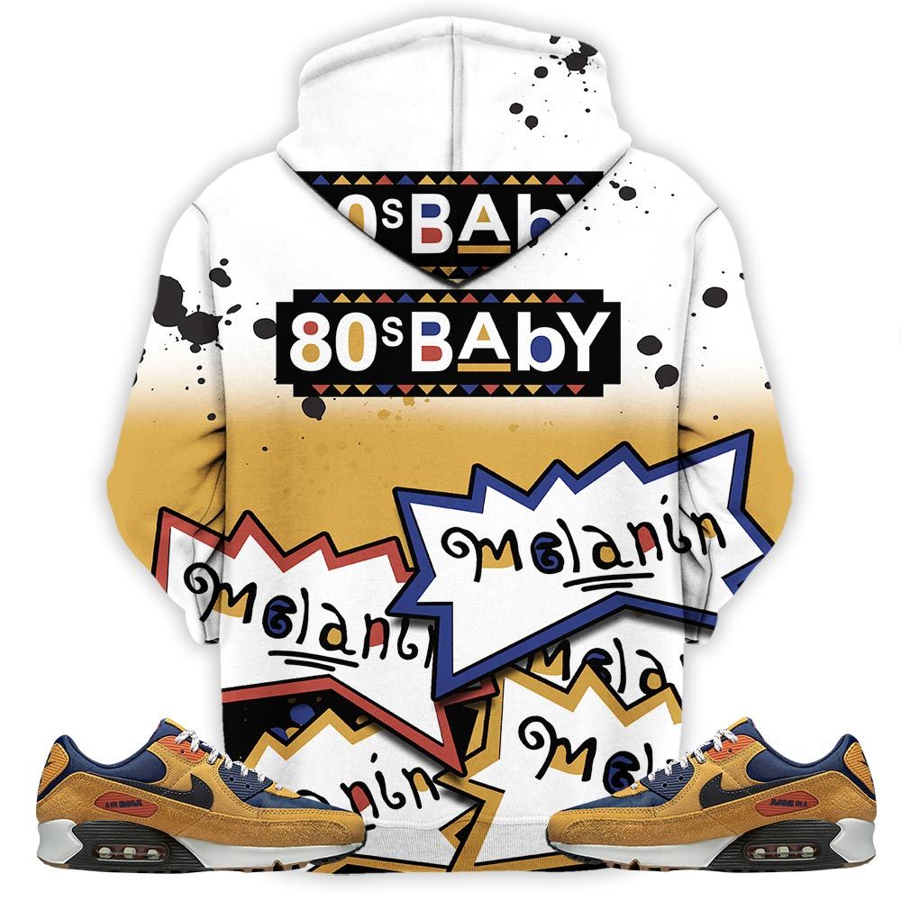 Rugrats 80S Baby Martin Tv Sneaker Shirt Match Max 90 Brown Suede, Air Max 90 Nylon Suede Hoodie Sweatshirt Tee All Over Print MKO Shirt