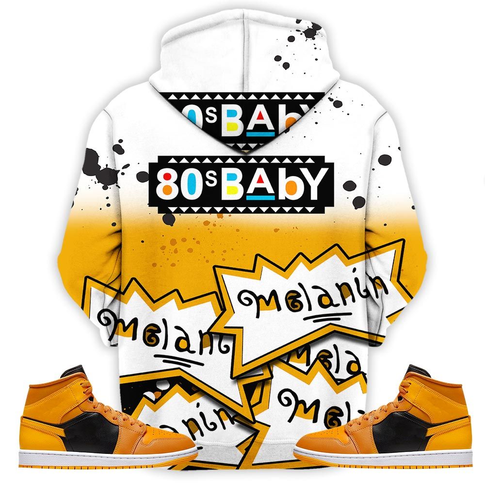 Rugrats 80S Baby Martin Tv Sneaker Shirt Match Mid Chutney Taxi 1S, Jordan 1 Mid Chutney Hoodie Sweatshirt Tee All Over Print MKO Shirt