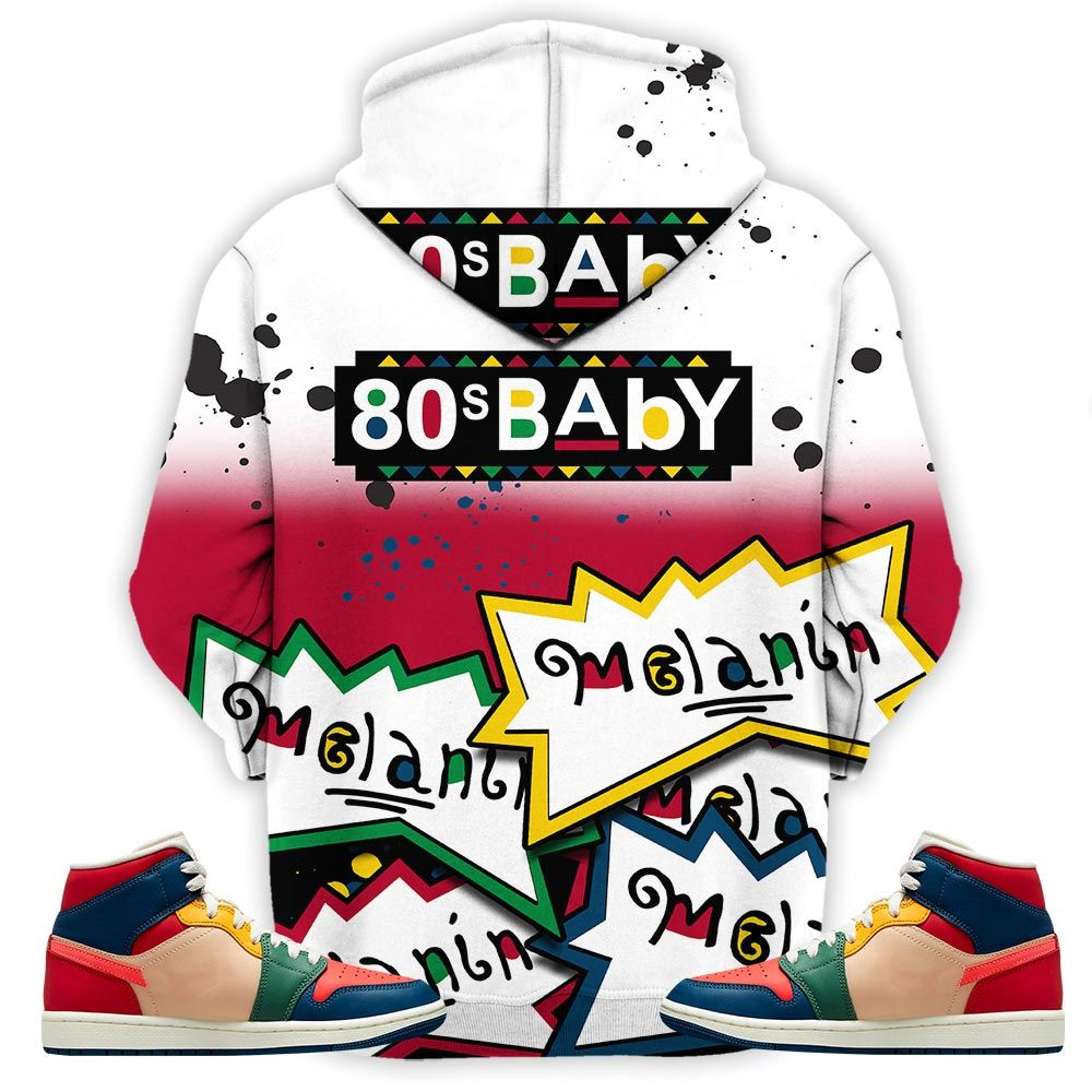 Rugrats 80S Baby Martin Tv Sneaker Shirt Match Mid Multi Color 2022 1S, Jordan 1 Mid Multi Color 2022 Hoodie Sweatshirt Tee All Over Print MKO Shirt