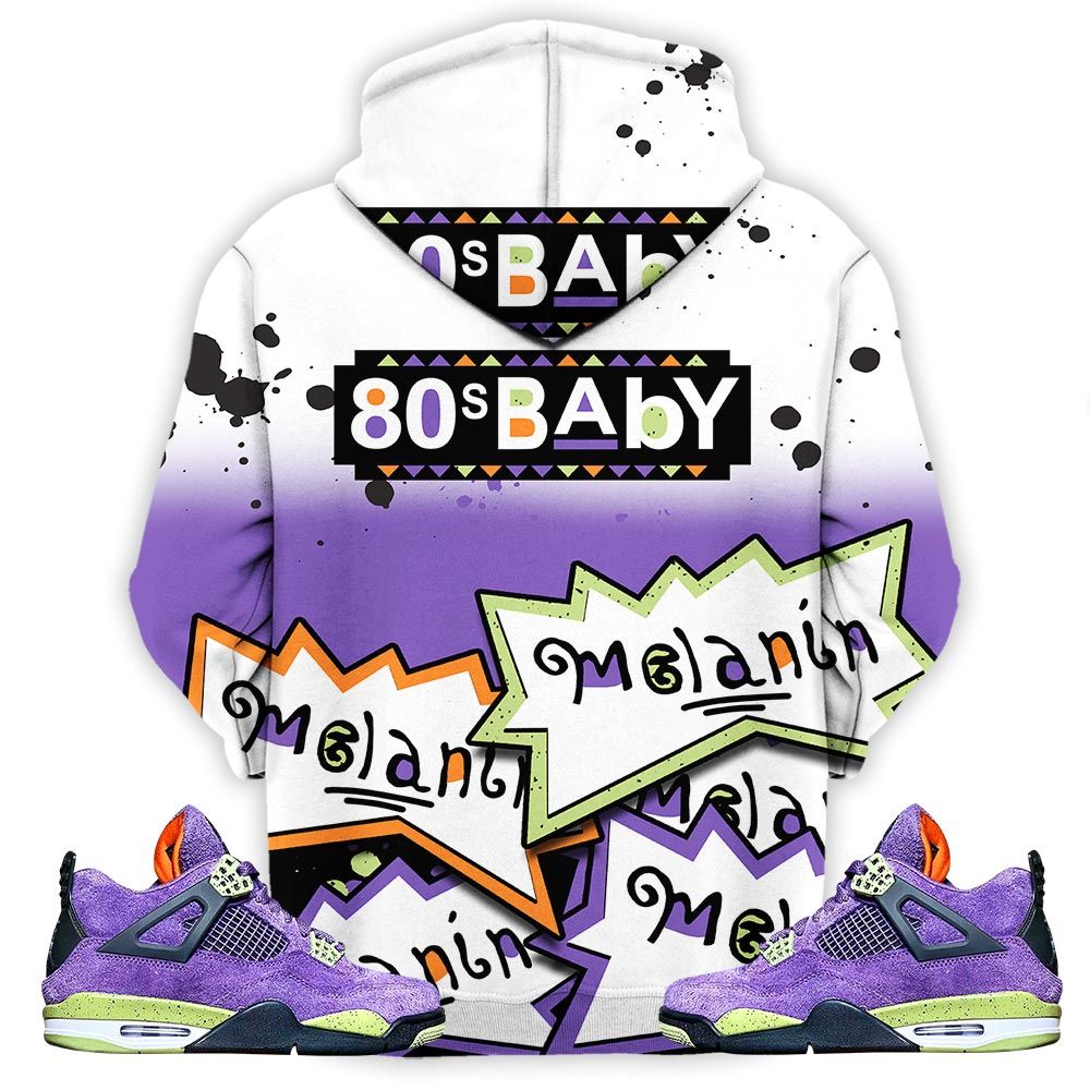 Rugrats 80S Baby Martin Tv Sneaker Shirt Match Retro Canyon Purple 4S, Jordan 4 Canyon Purple Hoodie Sweatshirt Tee All Over Print MKO Shirt