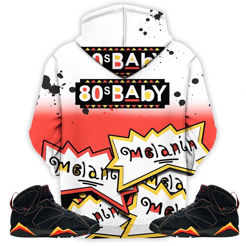 Rugrats 80S Baby Martin Tv Sneaker Shirt Match Retro Citrus 7S, Jordan 7 Retro Citrus Hoodie Sweatshirt Tee All Over Print MKO Shirt