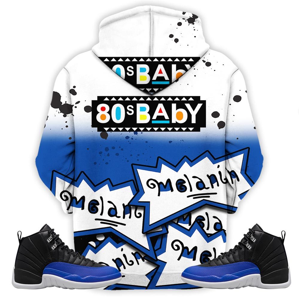 Rugrats 80S Baby Martin Tv Sneaker Shirt Match Retro Hyper Royal 12S, Jordan 12 Hyper Royal Hoodie Sweatshirt Tee All Over Print MKO Shirt
